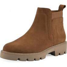 Women's Glassie Lug Sole Chelsea Ankle Bootiehalloween - 威士忌/絨面革 - 查看 12