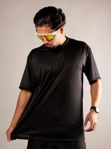 KIT 5 Men's Oversized Dry Fit T-Shirt Streetwear Shirt High Neck Premium Polyester - Nhiều màu - Xem 11