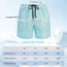 Lubardy Traje de Baño Hombre Natación 2 en 1 Short Playa de Secado Rápido Bañador con Forro y Bolsillos Bermudas para Hombre para Playa Piscina Negro - Azul-M - Ver 7