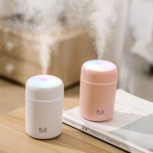 New Usb Portable Car Small Humidifier Night Light Air Bedroom Indoor Home Desktop Humidifier - 灰色 - 查看 4