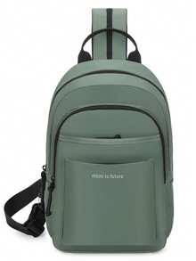 حقيبة ظهر صغيرة للرجال - مقاومة للماء، مقاومة للتآكل، خفيفة الوزن وواسعة، مضادة للسرقة ومتعددة الوظائف، مناسبة للتنقل والأنشطة الخارجية والدراجات - قابلة للتحويل إلى حقيبة كتف أو حقيبة ظهر - أخضر - مشاهدة 2