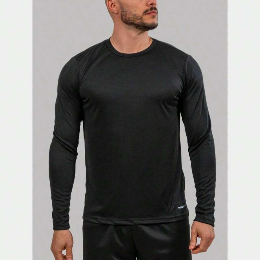 Boyfriend Style Men Sports Tees & Tanks - Black - View 1