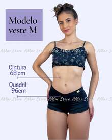 Kit 2 Calcinha Boxer Shortinho Conforto Microfibra Premium - Rosa chiclete - Visão 4