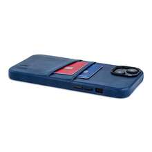 Card Case For  14 Plus With Built-In Metal Plate For Magnetic Mounting & 2 Pockets: Exec M2 Premium Synthetic Leather Wallet Case ( 14 Plus, Navy){"Size_name":"14Plus","Color_name":"Navy"} - Multicolor8 - View 9