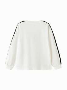 Balabala Kids' T-Shirt With Bugs Bunny Cartoon Pattern - Soft Cotton Blend, Classic Round Neck - Suitable For Casual Wear - Original White - View 5