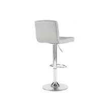 2X Cuban Gas Lift Swivel Faux Leather Kitchen Adjustable Breakfast Bar Stools Barstools Chairs - Grey - View 8