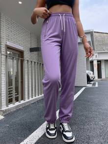 Modische Frühlings-/Herbst-Sporthosen, vielseitig & bequeme Outdoor-Lauf-Freizeithosen, Hose mit Tunnelzug-Design und Bündchen