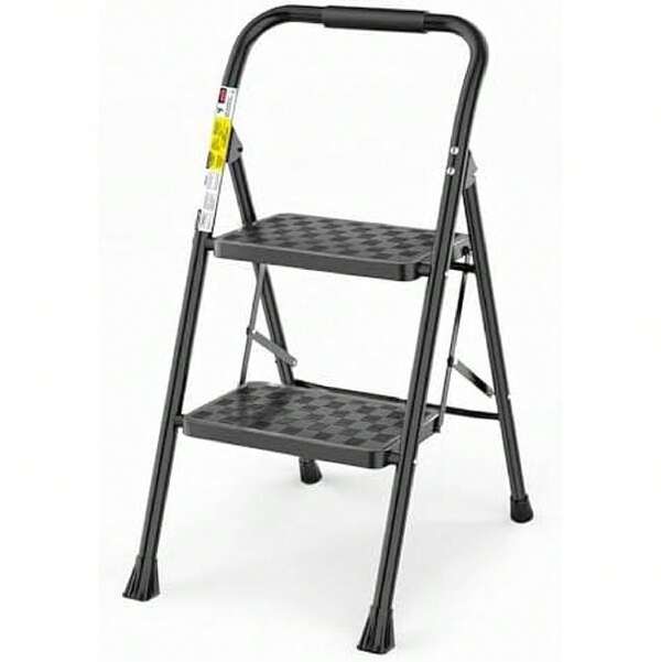 2 Step Ladder, Step Stool For Adults,2 Step Ladder Folding Step Stool With Wide Pedal Ergonomic Design,23157503