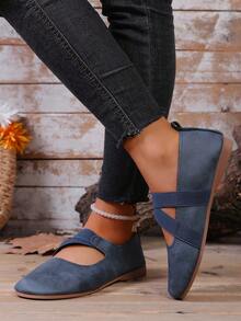 Women's New Fashionable Soft Comfortable Versatile Slip-On Round Toe Flat Shoes