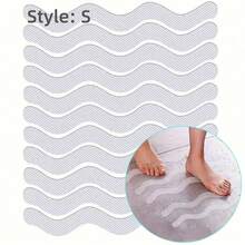 24pcs Clear Anti-Slip Strip Stickers For Bathroom Floor And Shower - Non-Slip Tape For Bathtub Floor - Easy To Apply And Remove - Prevents Slips And Falls, Bathroom Decor For Hotel