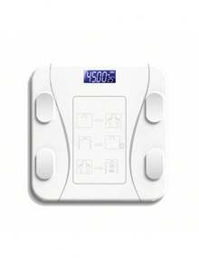 MORE BEAUTY Báscula de grasa corporal, báscula inteligente Bluetooth, báscula electrónica multifunción, báscula de peso, báscula de salud, báscula de medición de grasa, analizador de composición corporal digital Bluetooth 4.0, 79 datos relacionados de alta precisión compatible con Android e iOS - Blanco - Ver 9