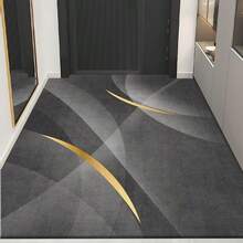 850g/Sqm Luxury Velvet Carpet, Black With Gold Accents, Non-Slip, Machine Washable, Durable & Soft Carpet Suitable For Living Room, Bedroom, Dining Room, Office - Rectangular, Lightweight, Fade-Resistant, Indoor/Outdoor Decor Christmas Decor Kitchen Rug - Multicolor - View 22