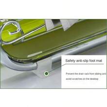 Stainless Steel Tray Rack With Removable Tray And Drip Pan - Heavy Duty Corrosion Resistant Kitchen Finish, Top And Bottom Dry Vegetable Rack With Non-Slip Feet, Space Saving, Modern Kitchen Storage Utensil Rack (Dishwasher  Tray Compatible), Sturdy Construction, Easy Assembly, Compact Small Kitchen Design, Kitchen Drain Rack, Wall Hanging Dry Vegetable Rack, Kitchen Panel Rack, Kitchen Shelf - 銀色 - 查看 3