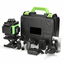 Nivel láser Autonivelante, 16 Líneas Nivelador Laser De 4D Horizontales Verticales Verde Cruzada 360° con 2 Baterías Y Control Remoto, Para Construcción De Piso De Azulejos y Colgar Imágenes - Verde - Ver 9