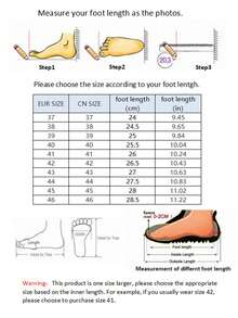 男女通用高帮柔软舒适圆头厚底休闲靴，百搭奢华自然光泽靴（此款尺码偏大，建议选购小一码） - 黑色 - 查看 2