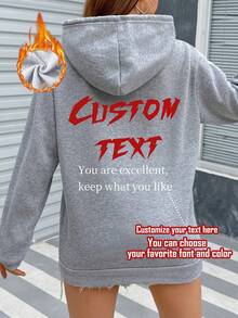 Sudaderas con capucha personalizadas de moda para otoño/invierno y Navidad para mujeres - Agrega tu propio texto e imágenes (fotos familiares/selfies/fotos de mascotas/fotos de amigos) para diseñar tu sudadera con capucha impresa personalizada, sudaderas con capucha personalizadas para miembros de la familia con fotos de bebé/pareja/familia/mascota, sudaderas con capucha cómodas personalizadas para mascotas, sudaderas personalizadas con fotos de mascotas, sudaderas con capucha impresas con fotos de mascotas lindas para mujeres