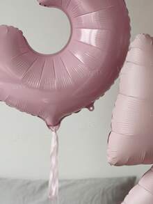 15 Stücke/Set Rosa Geburtstags-Dekorationen, 40 Zoll Rosa Zahlen 0-9 Folienballons, 18 Zoll Klare Seifenblasen Ballons, Matt Rosa Schleifen Ballons, 18 Zoll Makaron Rosa & Creme Herz Ballons, geeignet für Geburtstags-Party, Baby-Shower, Prinzessinnen-Geburtstag, Valentinstag, Jahrestag, romantische Raumdekoration - Pink - Übersicht 8