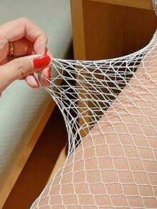 5/4/3/2/1 Pairs Women Sexy Y2K Thigh High Socks, Black Fishnet Stockings, Gothic Knee High Socks, Cosplay Thigh High Socks - White - View 5