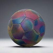 1 szt. Profesjonalna piłka nożna w jaskrawym fluorescencyjnym zielonym kolorze – wysokiej jakości piłka meczowa z poliuretanu do treningu na świeżym powietrzu