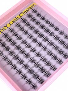 200pcs/120pcs/110pcs/100pcs/60pcs/80pcs D Curl Mixed Length Eyelashes, Single Thick Fairy Eyelashes Natural Eyelash Extension 8-16mm Mixed Single Eyelashes, Natural Curl And Soft Lightweight Individual False Eyelashes, Natural Divided Thick Lashes, 3D Fluffy Comfortable To Wear, Open Eyes, Lift Outer Corners, DIY Eyelash Extension, Eyelash Extension, For Daily Life & Wedding & Date & Party & Music Festival & Halloween Use - D - 查看 4