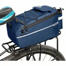 Lixada - Bolsa térmica para maletero con aislamiento para artículos calientes o fríos, para almacenamiento trasero de bicicleta, bolsa reflectante para bicicleta MTB (negro) - azul - Ver 9