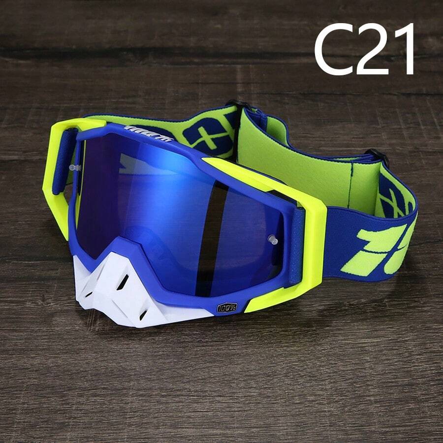 Off-Road Motorcycle Goggles Outdoor Riding Dustproof Goggles Ski Goggles - 籃框21 - 查看 1