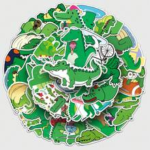 50Pcs Cartoon Cute Crocodile Cartoon Graffiti Stickers Suitable For Water Bottles, Laptops, Phones, Skateboards, Guitars, Suitcases, Scrapbooks, Helmets, Party Decorations And Gifts - Multicolor - View 6