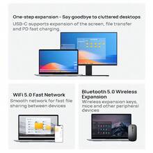 Lenovo 14.1" Laptop, Powerful Notebook A14H, Large Battery Capacity & Long Lasting, New Model, 14.1" HD Large Screen, Lightweight Body, Portable For Office, Thin Laptop, Business, Silver - Silver - View 6