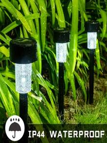 24pcs Solar LED Lights, Outdoor Solar LED Lawn Lights, 35 Milliamperes,Solar Landscape Decorative Lights, Waterproof And Durable. They Are Suitable For Courtyards, Lawns, Paths, Decks, Driveways And Gardens, As Well As For Decorating Festival Parties And Garden Walkways. - Warm Light - 查看 8