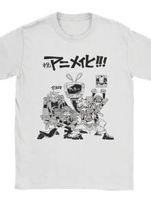 Gachiakuta Manga Enjin Rudo Surbrec Printed T Shirt Men Women  100% Cotton  Tee Shirt Clothing. - 白色5 - 查看 1