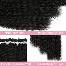 Water Wave Hair Bundles For Women Weave Curly Bundles Hair Extensions 9 Bundles Deep Wave Bundle 16 18 20 Inch Hair Weave Curly Wavy Texture - Multicolor - View 12