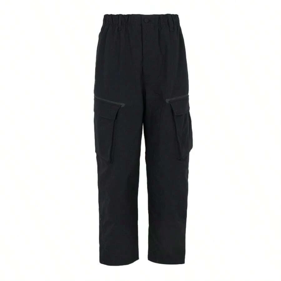 Under Armour 男士翻盖口袋工装裤，休闲户外旅行裤，舒适休闲裤 - 黑色 - 查看 1