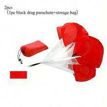 2pcs Resistance Parachute For Fitness Training - Multipurpose Speed Training Equipment, Universal For All Ages,Enhances Core Strength And Agility