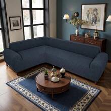 Stretch Sectional Couch Covers L Shape Sofa Cover Washable Corner Sofa Slipcovers For Modular Sectional For Living Room Pets  Jacquard Fleece Non Slip (X-Large, Navy Blue,23110290 - Violet Purple - View 2