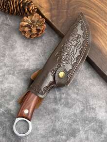 1/2 件重型 PU 厨师刀套装带保护套 - 专业厨刀收纳盒，锋利刀片保护和符合人体工程学的手柄设计，适合户外露营、烧烤和家庭烹饪 - 厨师和家庭厨师的理想礼物（兼容厨师刀、切骨刀、面包刀）