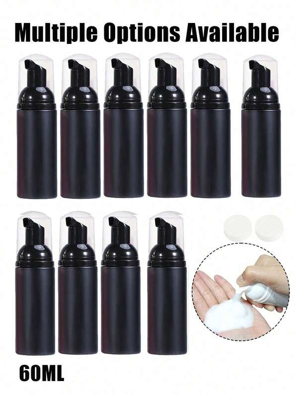 60ml rosa Schaumspender-Flasche, Wimperntusche Flasche, Reise Schaumspender-Flasche, leere Plastikflasche, nachfüllbarer Mini Seifenspender, für Handseife, Wimpernpflege-Shampoo, Körperwäsche, geeignet zum Mitnehmen, für Zuhause und Studenten zurück in der Schule