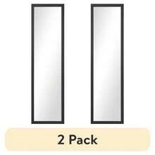 (2 Pack) 13x49 Rectangular Full-Length Black Mirror