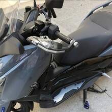 Protector de manos para manillar de motocicleta, funda protectora a prueba de viento para manillar, Puños, Paramanos - Gris - Ver 5