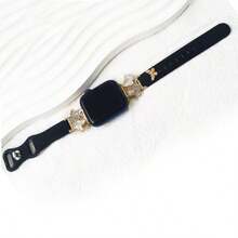 1pc Fashion Silicone Watch Band Compatible With Apple Watch Band 38/40/41/42/44/45/46/49mm, Butterfly Alloy Buckle Silicone Bracelet Suitable For Apple Watch Ultra 2 Series 1-10 & SE - Band Only