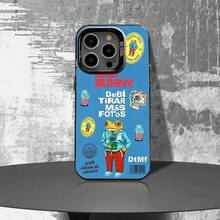 Funda de teléfono negra mate a prueba de golpes compatible con 17,16,15,14,13,12,11,Pro,Max,Plus,E D-DtMF B-Bad B-Bunny - z6 - Ver 2