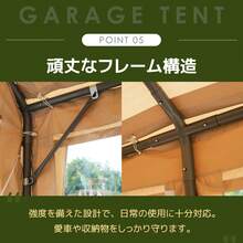 UV And Waterproof Garage Tent, 3x6m, For Light Vehicles, Large Steel Temporary Warehouse, Beige, With Transparent Side Curtains, Heavy-Duty Anchor Mounting, And Double Zippers