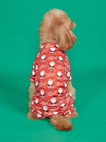 Pajamas New Year Fat Dog Clothes Corgi English Bulldog Pug Teddy Bichon Schnauzer Dog Clothes Four-Legged Outfit - Multicolor - View 6