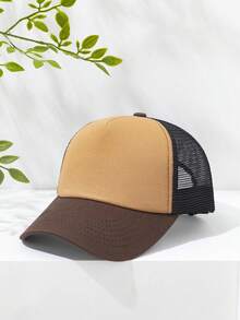 1 Stück Farbblock Lässig Sport Baseballkappe für Herren - Verschiedenfarbig - Übersicht 18