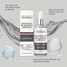 OceAura Black Rice Complexion Fluid With Salicylic Formula - Gentle Exfoliating & Deep Cleansing Dry Rough Skin - Contains Black Rice Extract To Help Retain & Support Radiant Skin - Moisturizing Treatment Smoother Skin Texture - Daily Use Exfoliator