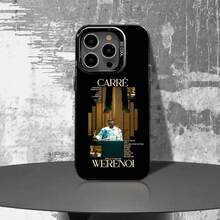 Funda de Teléfono Diamond Noir para 17,16,15,14,13,12,11,Pro,Max,Plus, W-Werenoi Cubierta Negra Mate a Prueba de Golpes - z5 - Ver 9