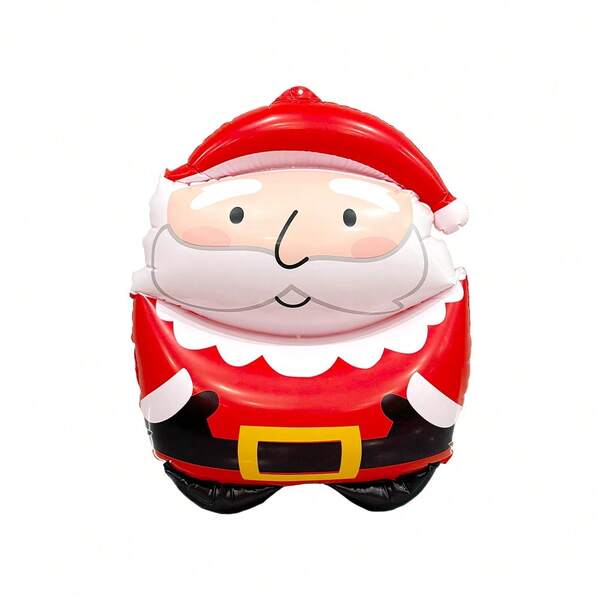 1 pezzo Babbo Natale e pupazzo di neve gonfiabili, decorazione in PVC a forma di cartone animato, decorazione per feste natalizie, ornamento per esterni per le vacanze