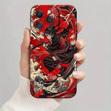 1 Pieza Funda de Teléfono Negra de TPU a Prueba de Golpes Estilo de Negocios Uchiha Ita para iPhone 11/12/13/14/16/Pro Max o Serie Plus Funda de Protección de Cámara Regalo CGH052206077 - Mezcla de colores - Ver 4