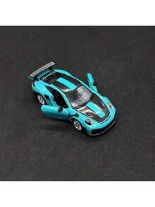 Burago 1:64 Series Alloy Car Miniature Simulation Racing Car Model Collection Officially Authorized Mercedes-Benz Ford Cadillac Porsche Chevrolet Diecast Car Model A Birthday Gift For Men Racing Toy - Porsche 911 GT2 RS-blue - View 2