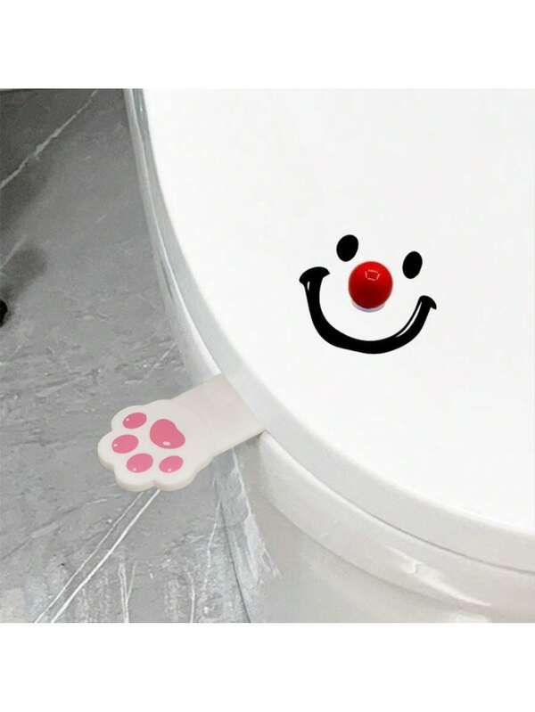 1/2/3 Piecesmodern Style Dopamine Smile Ball Toilet Lid Lifter, Round, Battery Free, Handheld Toilet Seat Cover Opener, Suitable For Bathrooms, No Power Required,Due To Different Manual Measurement Techniques, There May Be Slight Errors And Some Color Differences. Please Refer To The Actual Received Product For Accuracy ﻿