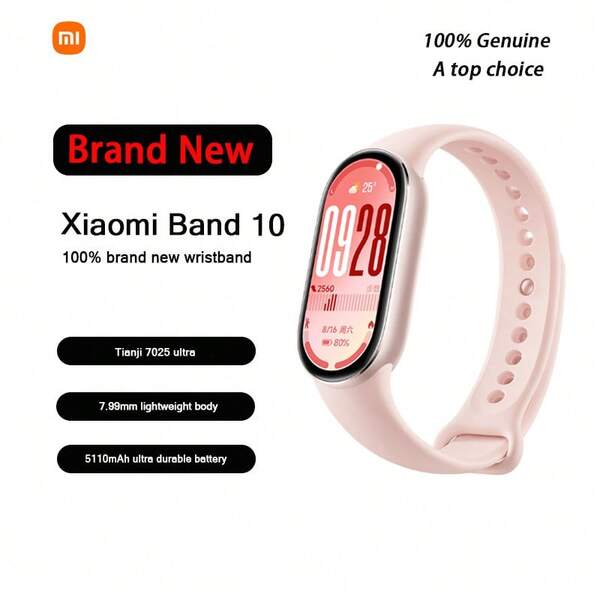 Xiaomi Xiaomi (MI) Band 10 Smart Band Professional Sports Health Monitoring Sleep Management Heart Rate And Blood Oxygen Long Endurance Exercise Xiaomi (MI) Band 10 Smart Band Professional Sports Health Monitoring Sleep Management Heart Rate And Blood Oxygen Long Endurance Exercise, China Version, Only Supports English And Chinese.
